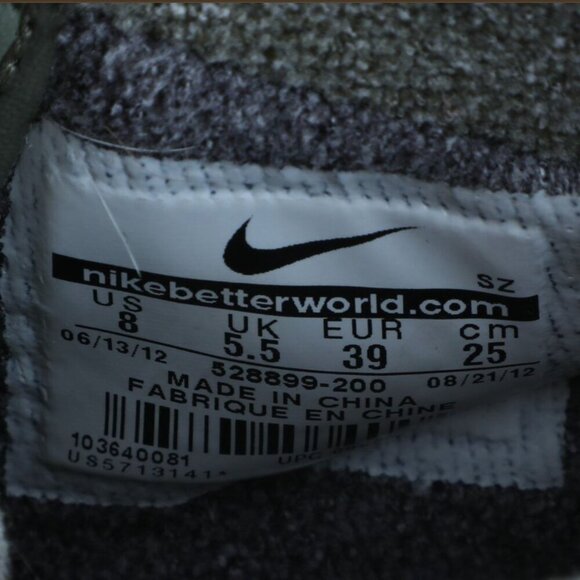 Nike Dunk Sky Hi Medium Olive Green Suede Sneakers Wedge Heelm Womens Size 8 NWB - Picture 7 of 12